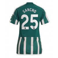 Fotbalové Dres Manchester United Jadon Sancho #25 Dámské Venkovní 2023-24 Krátký Rukáv